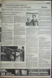 Página do jornal Correio do Ceará de janeiro de 1977