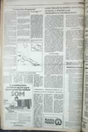 Página do jornal Correio do Ceará de janeiro de 1977