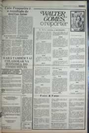 Página do jornal Correio do Ceará de janeiro de 1977