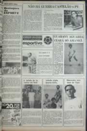 Página do jornal Correio do Ceará de janeiro de 1977