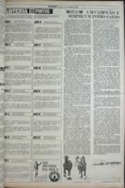 Página do jornal Correio do Ceará de janeiro de 1977
