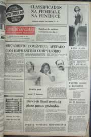 Página do jornal Correio do Ceará de janeiro de 1977