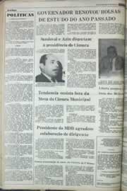 Página do jornal Correio do Ceará de janeiro de 1977