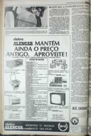 Página do jornal Correio do Ceará de janeiro de 1977