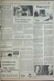 Página do jornal Correio do Ceará de janeiro de 1977