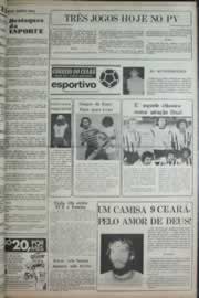 Página do jornal Correio do Ceará de janeiro de 1977