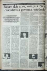 Página do jornal Correio do Ceará de janeiro de 1977