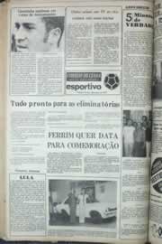 Página do jornal Correio do Ceará de janeiro de 1977