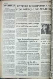Página do jornal Correio do Ceará de janeiro de 1977