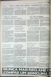 Página do jornal Correio do Ceará de janeiro de 1977