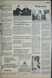 Página do jornal Correio do Ceará de janeiro de 1977