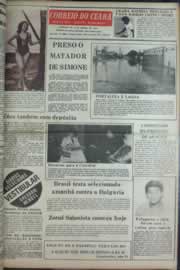 Página do jornal Correio do Ceará de janeiro de 1977