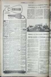 Página do jornal Correio do Ceará de janeiro de 1977