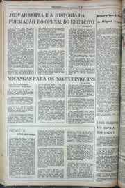 Página do jornal Correio do Ceará de janeiro de 1977