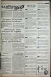 Página do jornal Correio do Ceará de janeiro de 1977