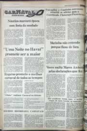 Página do jornal Correio do Ceará de janeiro de 1977