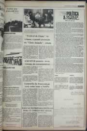 Página do jornal Correio do Ceará de janeiro de 1977