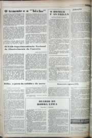 Página do jornal Correio do Ceará de janeiro de 1977