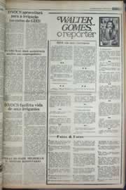Página do jornal Correio do Ceará de janeiro de 1977