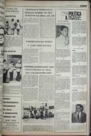 Página do jornal Correio do Ceará de janeiro de 1977