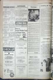 Página do jornal Correio do Ceará de janeiro de 1977