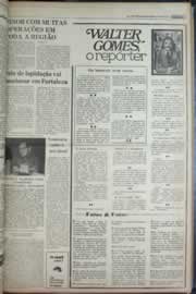 Página do jornal Correio do Ceará de janeiro de 1977