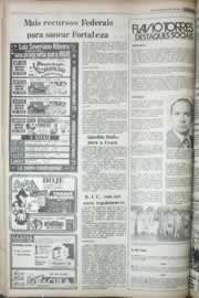 Página do jornal Correio do Ceará de janeiro de 1977