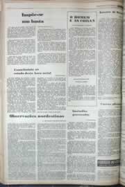 Página do jornal Correio do Ceará de janeiro de 1977
