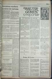 Página do jornal Correio do Ceará de janeiro de 1977