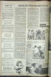 Página do jornal Correio do Ceará de janeiro de 1977