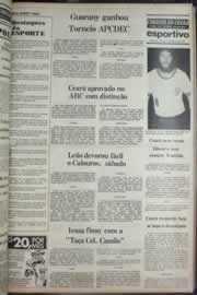 Página do jornal Correio do Ceará de janeiro de 1977
