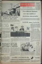 Página do jornal Correio do Ceará de fevereiro de 1977