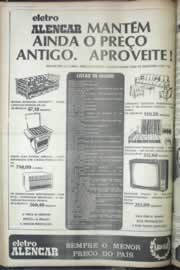 Página do jornal Correio do Ceará de fevereiro de 1977