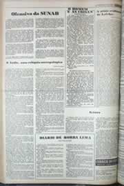 Página do jornal Correio do Ceará de fevereiro de 1977