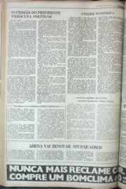 Página do jornal Correio do Ceará de fevereiro de 1977