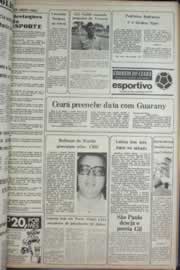Página do jornal Correio do Ceará de fevereiro de 1977