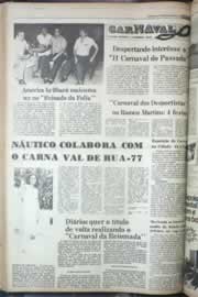 Página do jornal Correio do Ceará de fevereiro de 1977