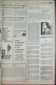 Página do jornal Correio do Ceará de fevereiro de 1977