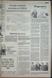 Página do jornal Correio do Ceará de fevereiro de 1977