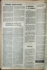 Página do jornal Correio do Ceará de fevereiro de 1977