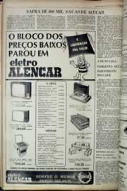 Página do jornal Correio do Ceará de fevereiro de 1977