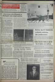 Página do jornal Correio do Ceará de fevereiro de 1977