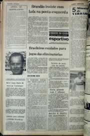 Página do jornal Correio do Ceará de fevereiro de 1977