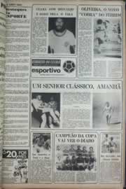 Página do jornal Correio do Ceará de fevereiro de 1977