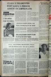 Página do jornal Correio do Ceará de fevereiro de 1977