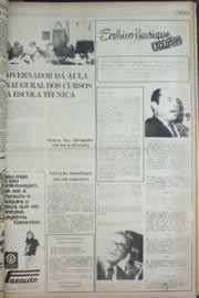 Página do jornal Correio do Ceará de fevereiro de 1977