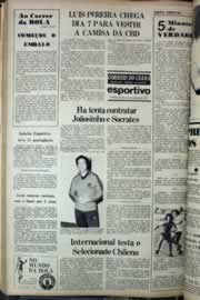 Página do jornal Correio do Ceará de fevereiro de 1977