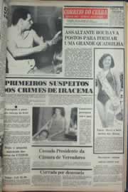Página do jornal Correio do Ceará de fevereiro de 1977