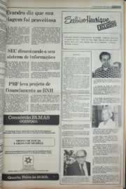 Página do jornal Correio do Ceará de fevereiro de 1977