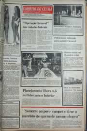 Página do jornal Correio do Ceará de fevereiro de 1977